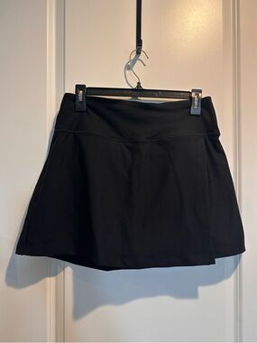 Abercrombie YPB Black A-Line Skort: Lined